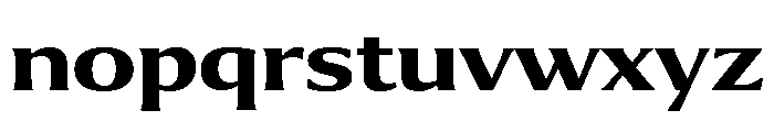 Collier Extra Extended Bold Font LOWERCASE