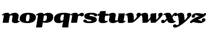 Collier Extra Extended Extra Black Italic Font LOWERCASE