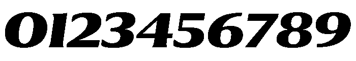 Collier Extra Extended Extra Bold Italic Font OTHER CHARS