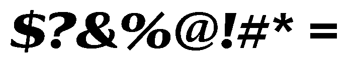 Collier Extra Extended Extra Bold Italic Font OTHER CHARS
