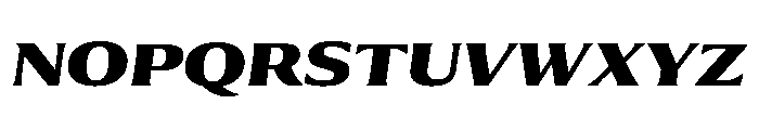 Collier Extra Extended Extra Bold Italic Font UPPERCASE