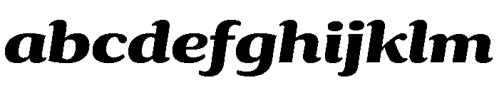 Collier Extra Extended Extra Bold Italic FONT