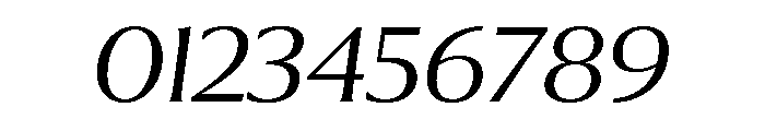 Collier Extra Extended Extra Light Italic Font OTHER CHARS
