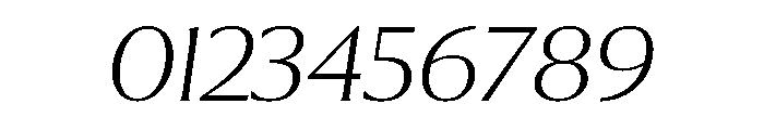 Collier Extra Extended Extra Thin Italic Font OTHER CHARS