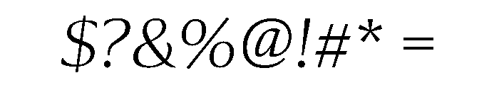 Collier Extra Extended Extra Thin Italic Font OTHER CHARS