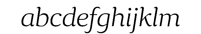 Collier Extra Extended Extra Thin Italic FONT