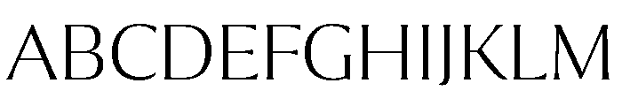 Collier Extra Extended Extra Thin Font UPPERCASE