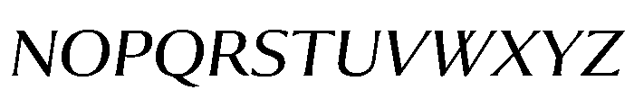 Collier Extra Extended Light Italic Font UPPERCASE
