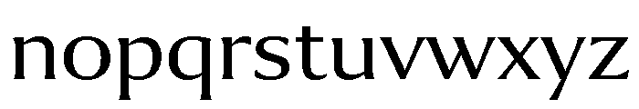 Collier Extra Extended Light Font LOWERCASE