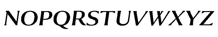 Collier Extra Extended Regular Italic Font UPPERCASE