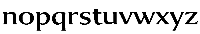 Collier Extra Extended Regular Font LOWERCASE