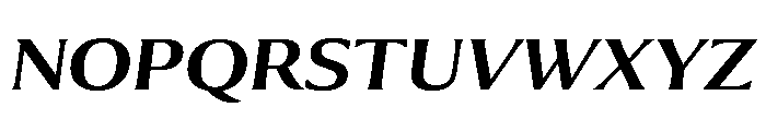 Collier Extra Extended Semi Bold Italic Font UPPERCASE