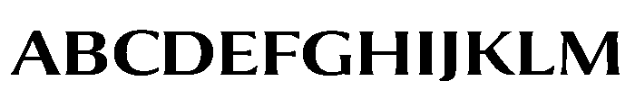 Collier Extra Extended Semi Bold Font UPPERCASE