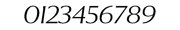 Collier Extra Extended Thin Italic Font OTHER CHARS