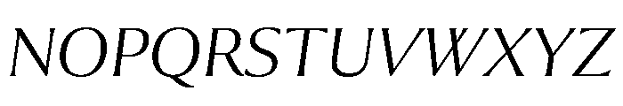 Collier Extra Extended Thin Italic Font UPPERCASE