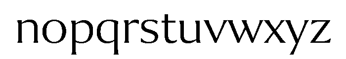 Collier Extra Extended Thin Font LOWERCASE