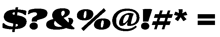 Collier Extra Extended Ultra Italic Font OTHER CHARS