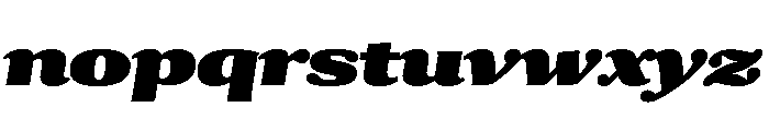 Collier Extra Extended Ultra Italic Font LOWERCASE