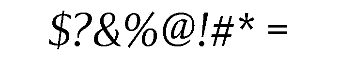 Collier Extra Light Italic Font OTHER CHARS