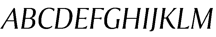 Collier Extra Light Italic Font UPPERCASE