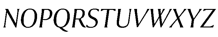Collier Extra Light Italic Font UPPERCASE