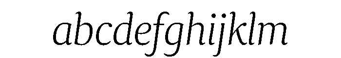 Collier Extra Thin Italic FONT