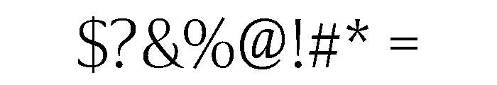 Collier Extra Thin Font OTHER CHARS