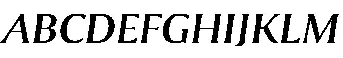 Collier Italic Font UPPERCASE