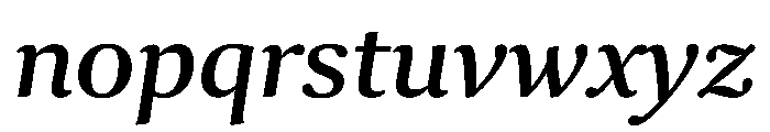 Collier Italic Font LOWERCASE