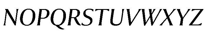 Collier Light Italic Font UPPERCASE