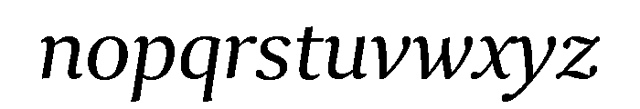 Collier Light Italic Font LOWERCASE
