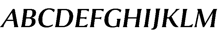 Collier Regular Italic Font UPPERCASE