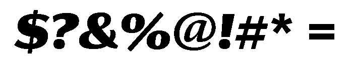 Collier Sans Black Italic Font OTHER CHARS