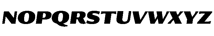Collier Sans Black Italic Font UPPERCASE
