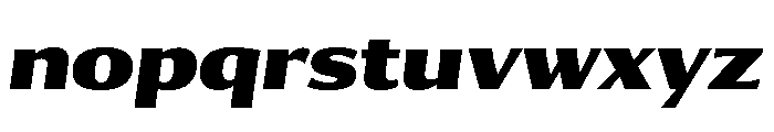 Collier Sans Black Italic Font LOWERCASE