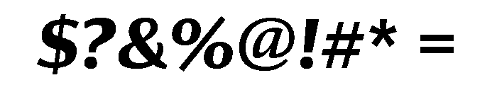 Collier Sans Bold Italic Font OTHER CHARS