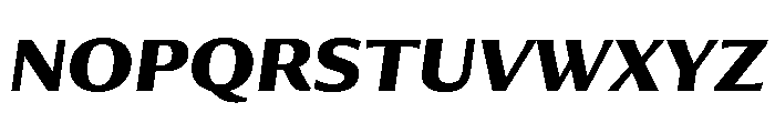 Collier Sans Bold Italic Font UPPERCASE