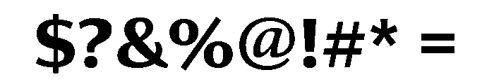Collier Sans Bold Font OTHER CHARS