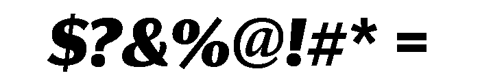 Collier Sans Compressed Black Italic Font OTHER CHARS