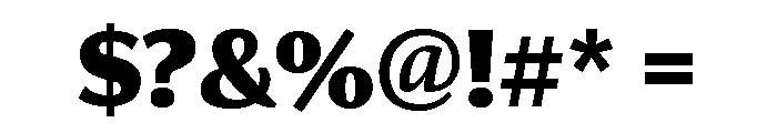 Collier Sans Compressed Black Font OTHER CHARS