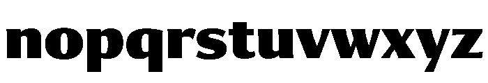 Collier Sans Compressed Black Font LOWERCASE
