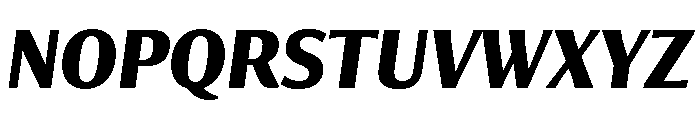 Collier Sans Compressed Bold Italic Font UPPERCASE