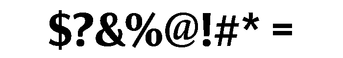 Collier Sans Compressed Bold Font OTHER CHARS