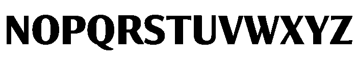 Collier Sans Compressed Bold Font UPPERCASE