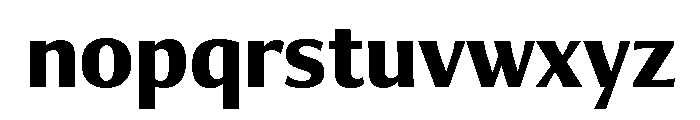 Collier Sans Compressed Bold Font LOWERCASE
