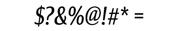 Collier Sans Compressed Book Italic Font OTHER CHARS