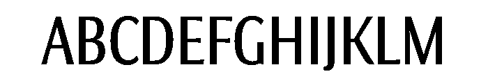 Collier Sans Compressed Book Font UPPERCASE