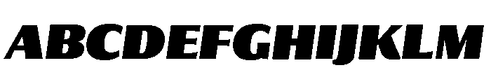 Collier Sans Compressed Extra Black Italic Font UPPERCASE