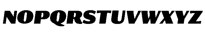 Collier Sans Compressed Extra Black Italic Font UPPERCASE