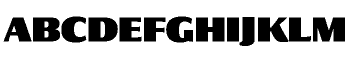 Collier Sans Compressed Extra Black Font UPPERCASE